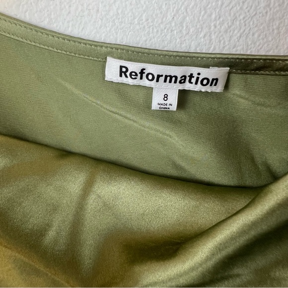 NEW Reformation Annika Silk Top - Picture 3 of 7